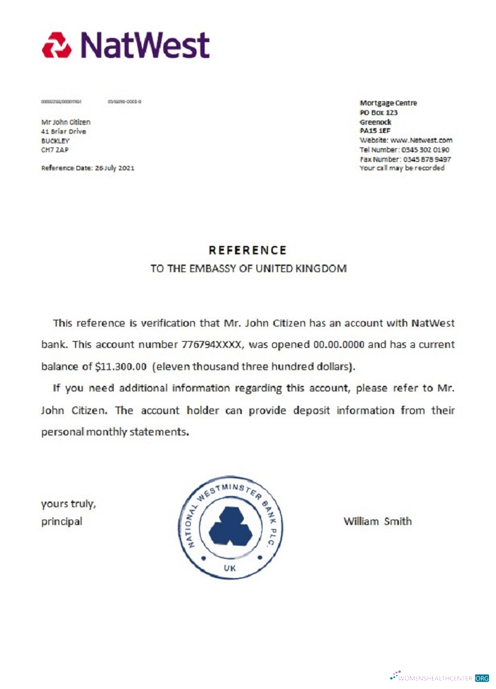 Download United Kingdom Natwest reference Photoshop template